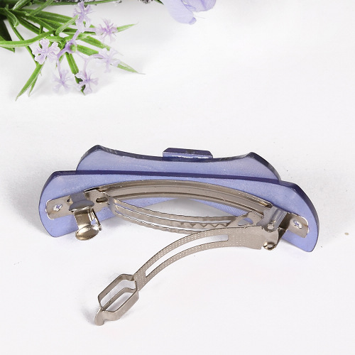 Haarclip, Haarspange, Acryl, Strass, lila, 8537